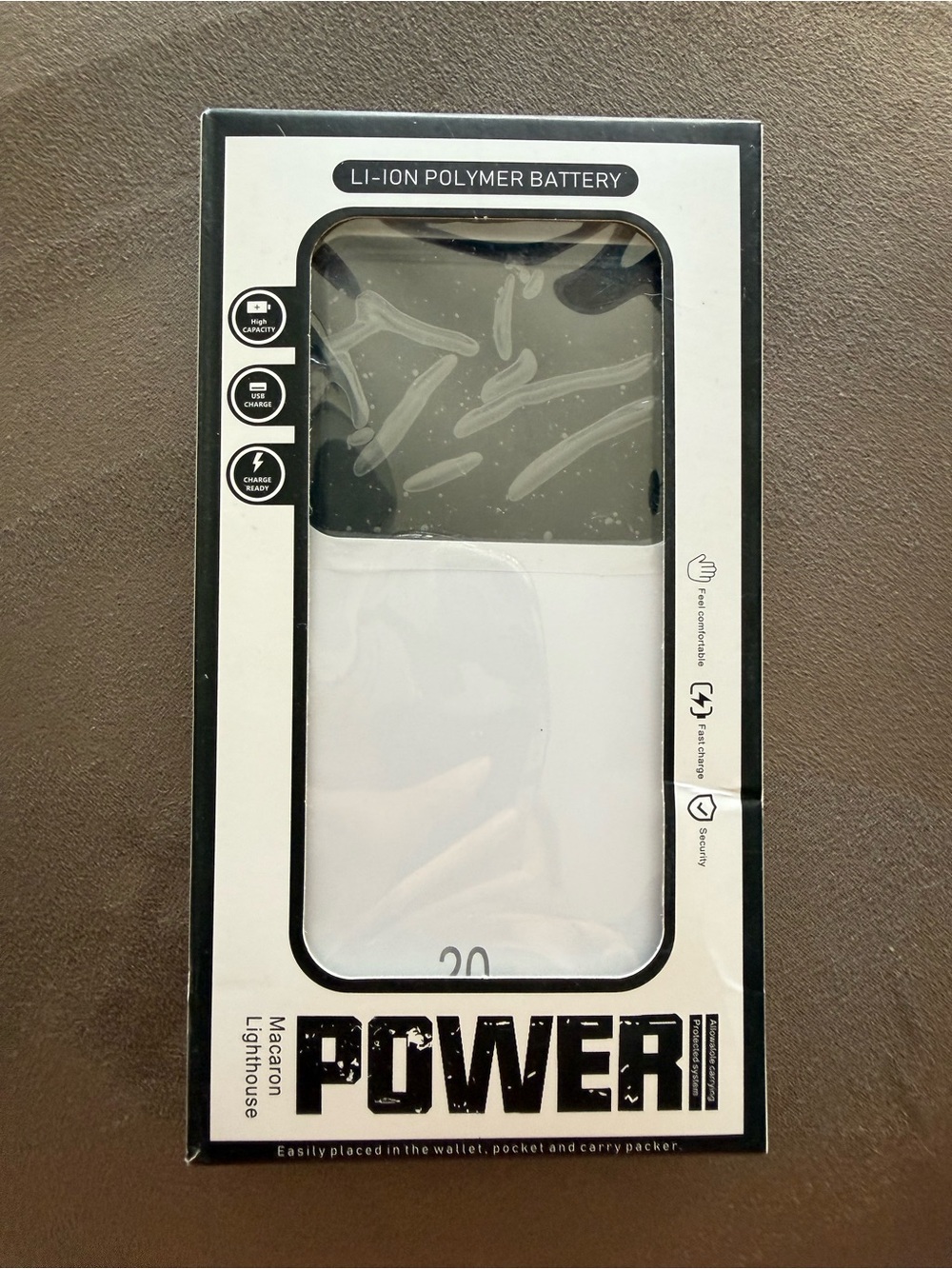 Li-Ion Polymer Portable Power Bank - White